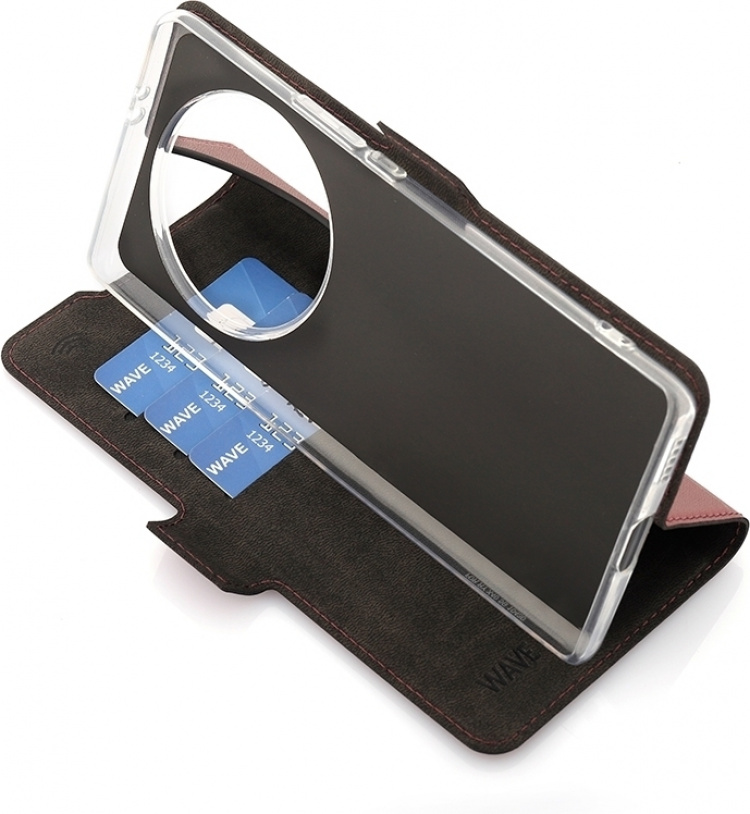 Wave BookCase beskyttelsesetui, Honor Magic5 Lite, Smoky Sangria