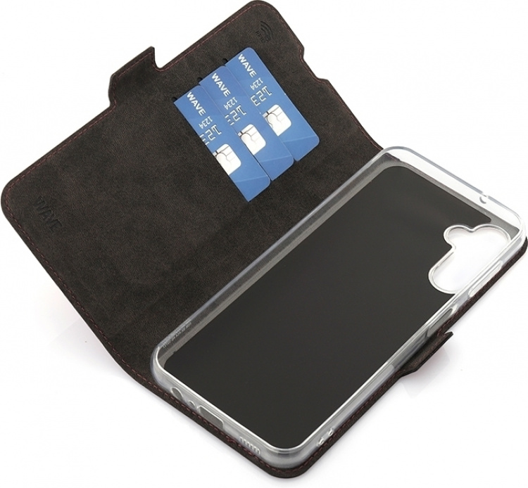 Wave BookCase beskyttelsesetui, Samsung Galaxy A14, Smoky Sangria