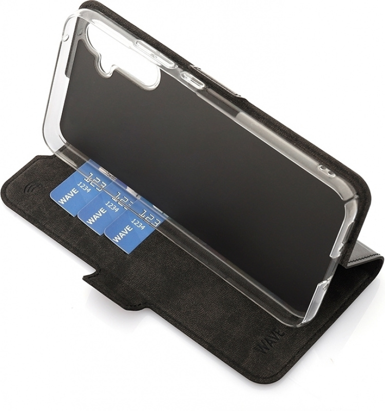Wave BookCase beskyttelsesetui, Samsung Galaxy A34 5G, sort