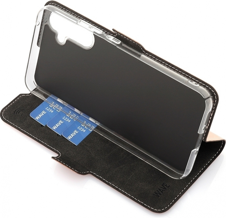 Wave BookCase beskyttelsesetui, Samsung Galaxy A34 5G, rosaguld