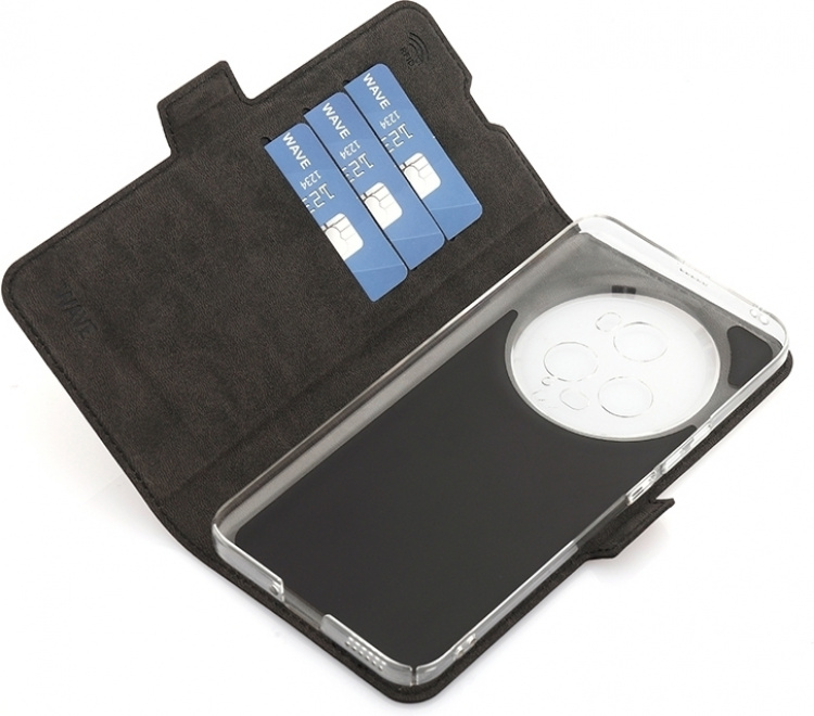 Wave BookCase beskyttelsesetui, Honor Magic5 Pro 5G, sort