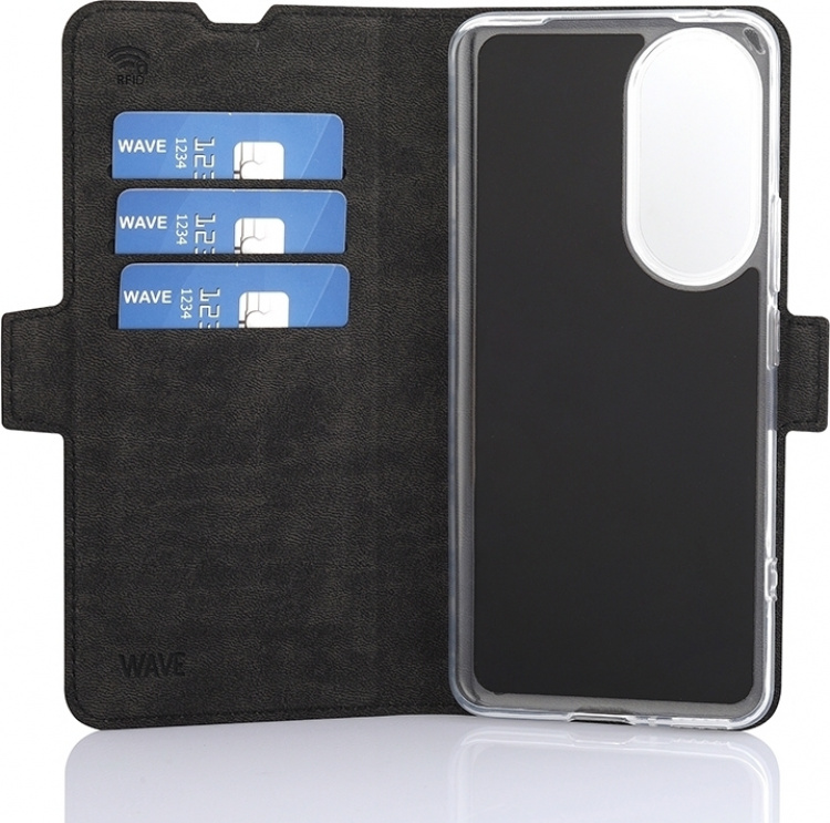 Wave BookCase beskyttelsesetui, Honor 90, sort