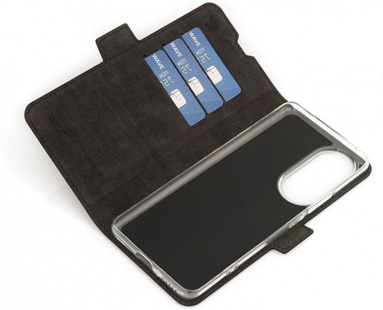 Wave BookCase beskyttelsesetui, Honor 90, sort