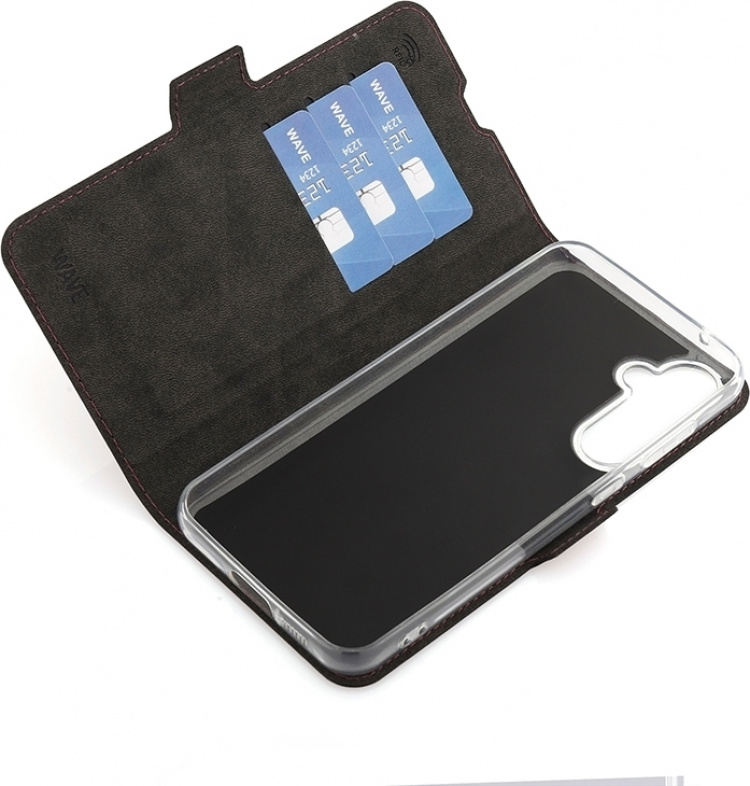 Wave BookCase beskyttelsesetui, Samsung Galaxy S23 FE 5G, Smoky Sangria Wave BookCase beskyttelsesetui, Samsung Galaxy S23 FE 5G, Smoky Sangria