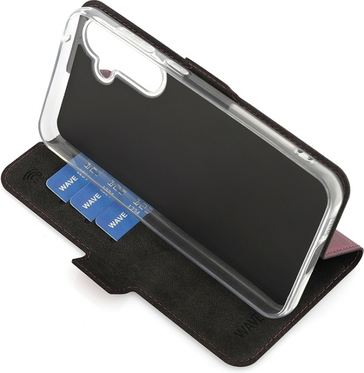 Wave BookCase beskyttelsesetui, Samsung Galaxy S23 FE 5G, Smoky Sangria Wave BookCase beskyttelsesetui, Samsung Galaxy S23 FE 5G, Smoky Sangria