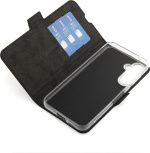 Wave BookCase beskyttelsesetui, Samsung Galaxy S23 FE 5G, sort Wave BookCase beskyttelsesetui, Samsung Galaxy S23 FE 5G, sort