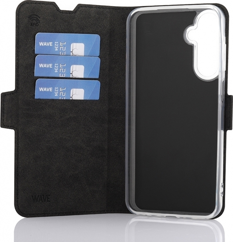 Wave BookCase, Samsung Galaxy A25 5G, sort