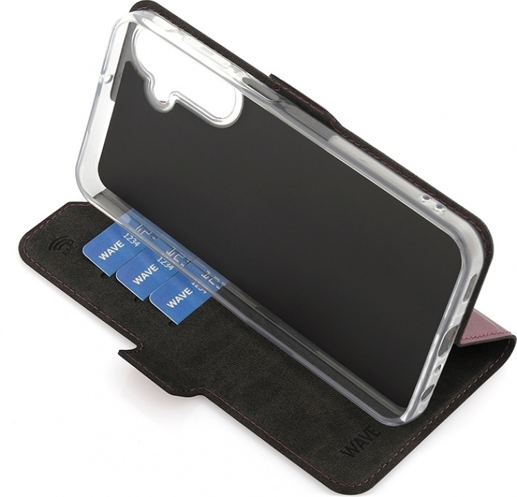 Wave BookCase, Samsung Galaxy A25 5G, Smoky Sangria