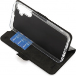 Wave BookCase beskyttelsesetui, Samsung Galaxy A15, sort Wave BookCase beskyttelsesetui, Samsung Galaxy A15, sort