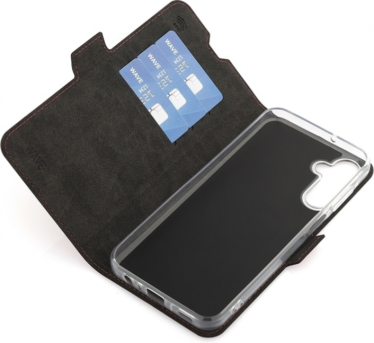 Wave BookCase beskyttelsescover, Samsung Galaxy A15, Smoky Sangria