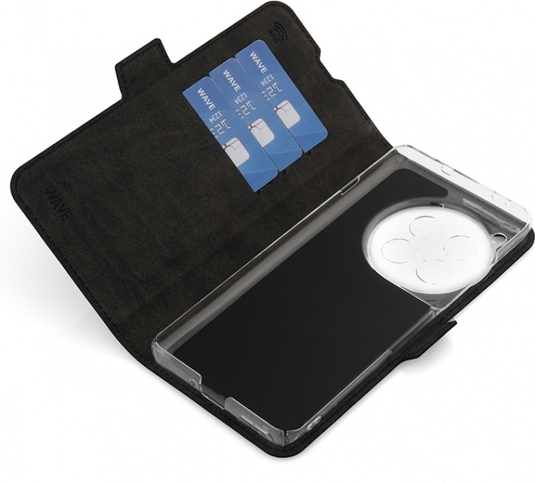 Wave BookCase beskyttelsesetui, OnePlus 12 , sort