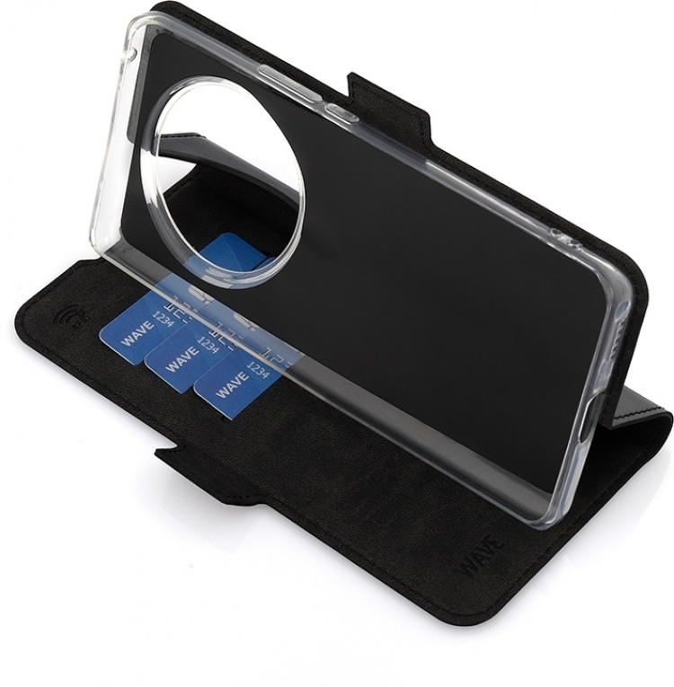 Wave BookCase beskyttelsesetui, Honor Magic6 Lite, sort
