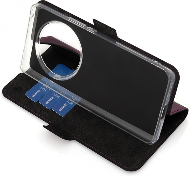 Wave BookCase beskyttelsesetui, Honor Magic6 Lite, Smoky Sangria