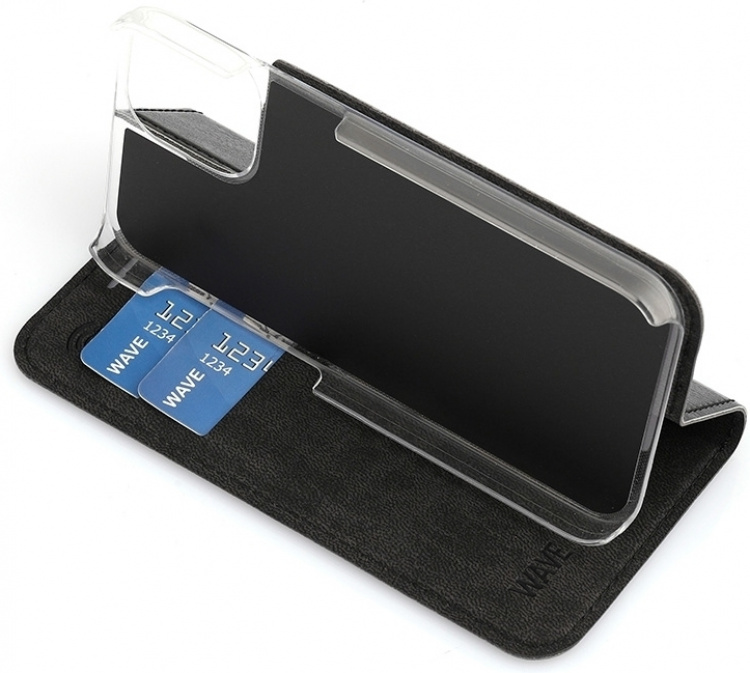Wave BookCase beskyttelsesetui, iPhone 12 mini, sort