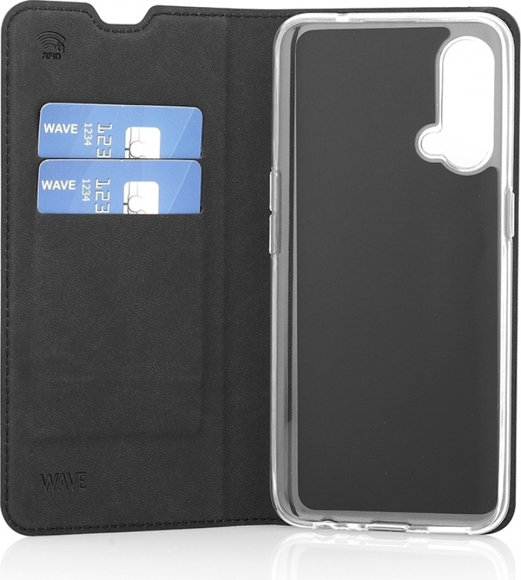 Wave BookCase beskyttelsesetui, OnePlus Nord CE 5G, sort