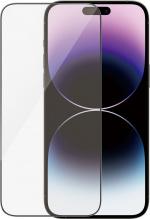 PanzerGlass panserglas, iPhone 14 Pro Max, sort ramme