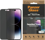 PanzerGlass Ultra Wide Fit Privacy-skærmbeskytter, iPhone 14 Pro Max, sort ramme PanzerGlass Ultra Wide Fit Privacy-skærmbeskytter, iPhone 14 Pro Max, sort ramme