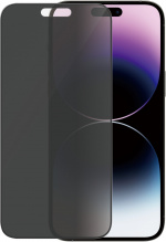 PanzerGlass Ultra Wide Fit Privacy-skærmbeskytter, iPhone 14 Pro Max, sort ramme PanzerGlass Ultra Wide Fit Privacy-skærmbeskytter, iPhone 14 Pro Max, sort ramme