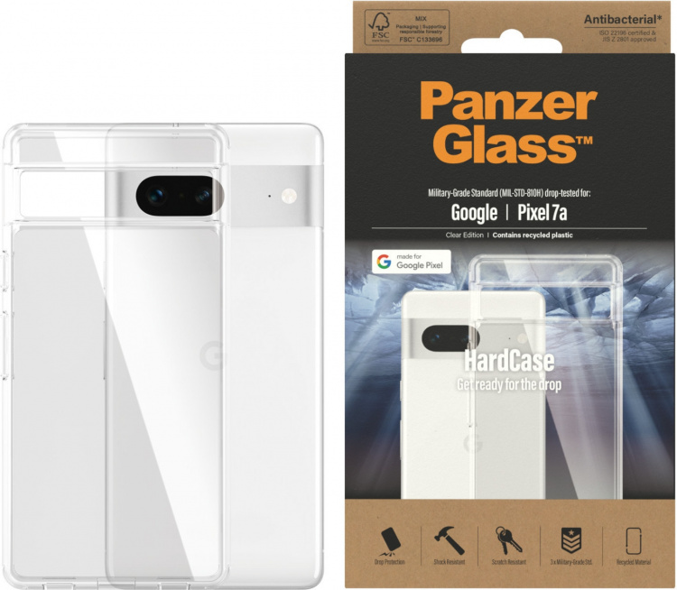 PanzerGlass HardCase beskyttelsesetui, Google Pixel 7a PanzerGlass HardCase beskyttelsesetui, Google Pixel 7a