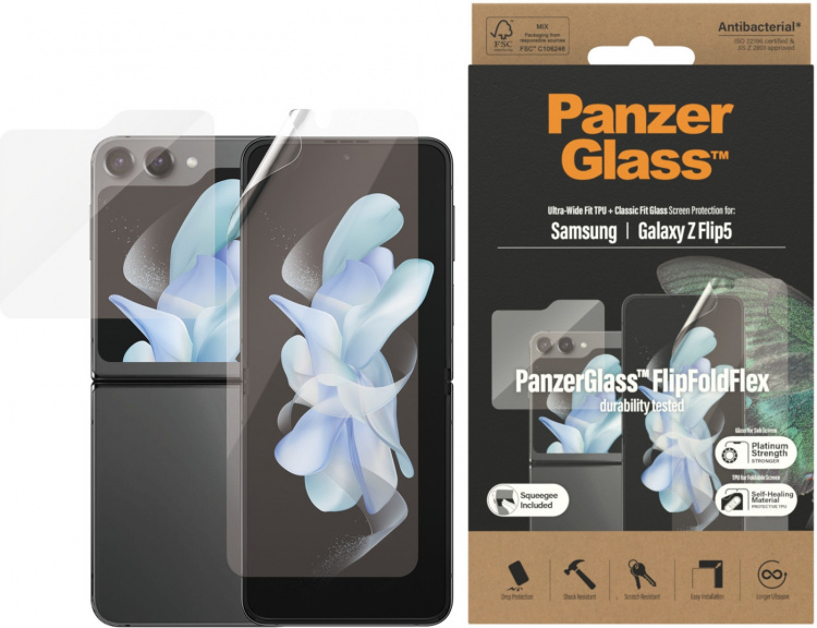 PanzerGlass Skærmbeskytter skærmbeskyttere, Samsung Galaxy Z Flip5 PanzerGlass Skærmbeskytter skærmbeskyttere, Samsung Galaxy Z Flip5