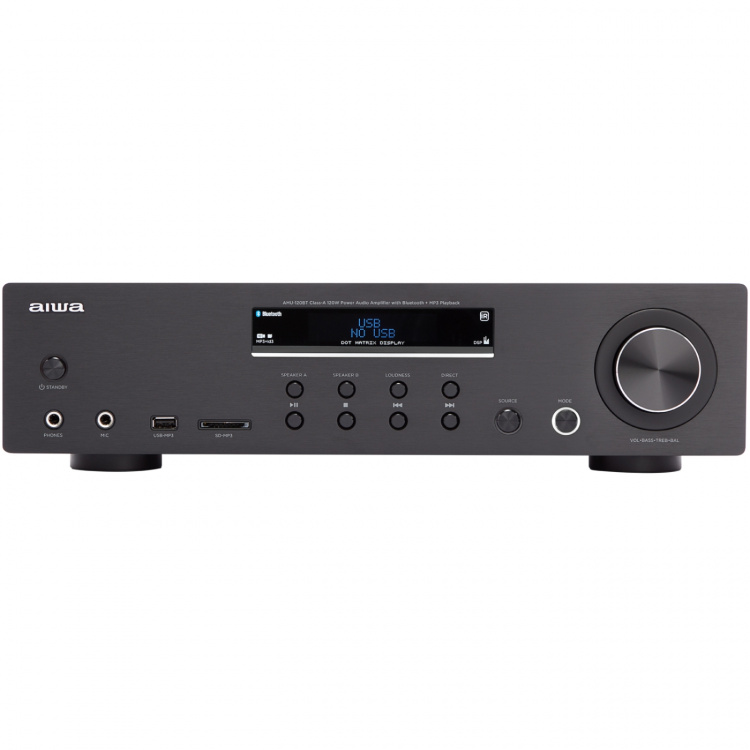 AIWA Förstärkare med Bluetooth 2 x 60 Watt RMS Svart AIWA Förstärkare med Bluetooth 2 x 60 Watt RMS Svart