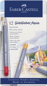 Faber-Castell Akvarel. penc. Goldfaber Aqua dåse (12 stk.) (114612)