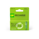 GP Recharge genopladeligt batteri, størrelse AAA, 650 mAh, 4-pak