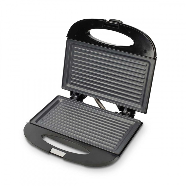 MELISSA Sandwichtoaster | 750 W | Grillplader | Automatisk temperaturkontrol | Non-stick belægning | Sort