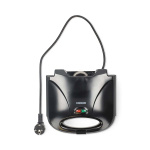 MELISSA Sandwichtoaster | 750 W | Grillplader | Automatisk temperaturkontrol | Non-stick belægning | Sort