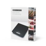 MELISSA Digital køkkenvægt | Hærdet glas | 5 kg | Sort