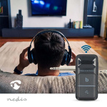 Nedis Bluetooth Mottagare | Audio / video / dataanslutningar utgång: USB-C™ Female / 1x 3.5 mm | AAC / SBC | Automatisk avstängnings funktion | Svart