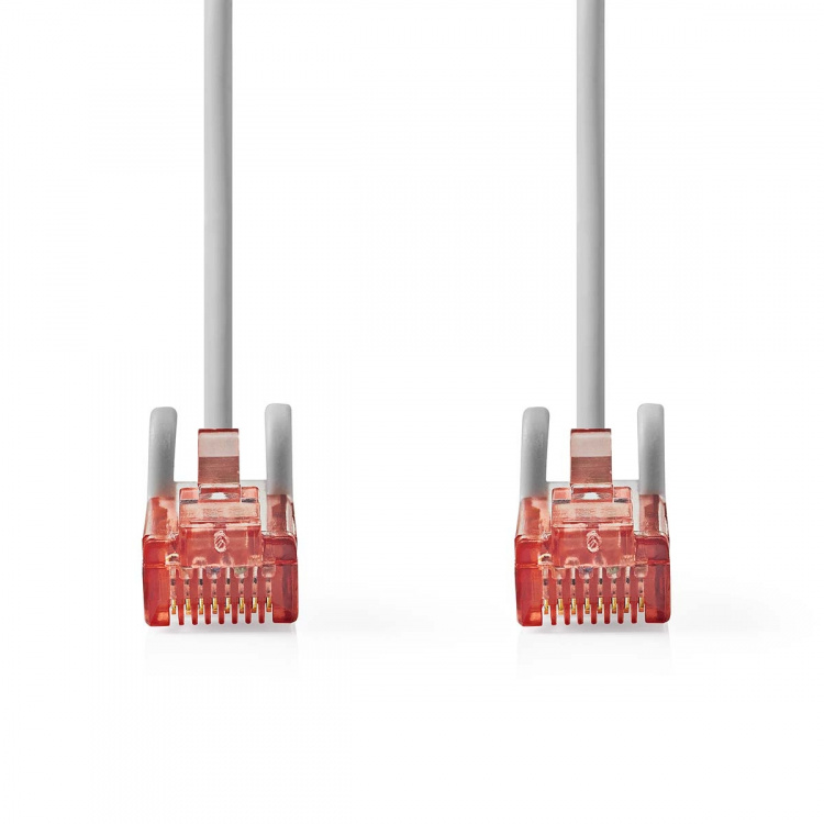 Nedis Kat 6 kabel | RJ45 Han | RJ45 Han | U/UTP | 2.00 m | Runde | PVC | Grå | Label