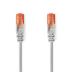 Nedis Kat 6 kabel | RJ45 Han | RJ45 Han | U/UTP | 5.00 m | Runde | PVC | Grå | Label