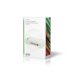 Nedis CATV forstærker | Forstærkning: 20 dB | 47 - 694 MHz | Antal output: 4 | Få kontrol | Hvid