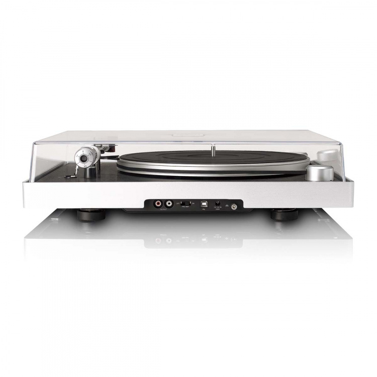 Lenco Pladespiller med synligt remtræk, ramme i børstet aluminium og Ortofon 2M RED-patron Sort Lenco Pladespiller med synligt remtræk, ramme i børstet aluminium og Ortofon 2M RED-patron Sort