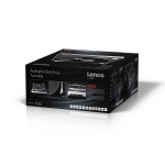 Lenco Pladespiller med synligt remtræk, ramme i børstet aluminium og Ortofon 2M RED-patron Sort Lenco Pladespiller med synligt remtræk, ramme i børstet aluminium og Ortofon 2M RED-patron Sort