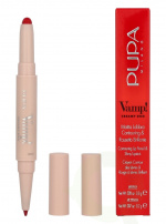Pupa Milano Pupa Vamp! Creamy Duo Lip Pencil 1 g #012 Cherry Red / Lipstick 0,8g / Pencil 0,2g