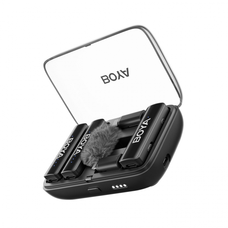 BOYA Mikrofon BOYALINK V2.0 3,5mm Trådløst X2 System Lightning USB-C