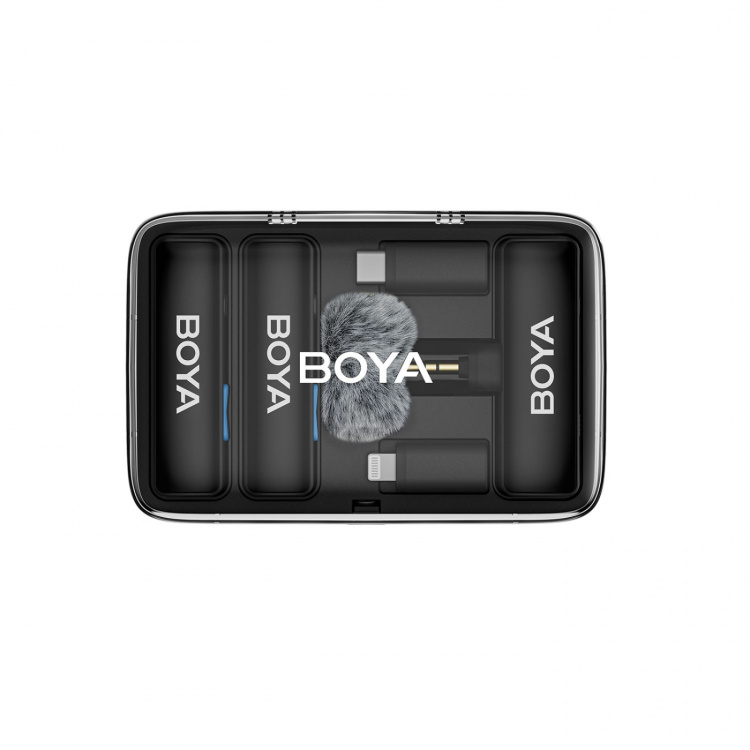 BOYA Mikrofon BOYALINK V2.0 3,5mm Trådløst X2 System Lightning USB-C