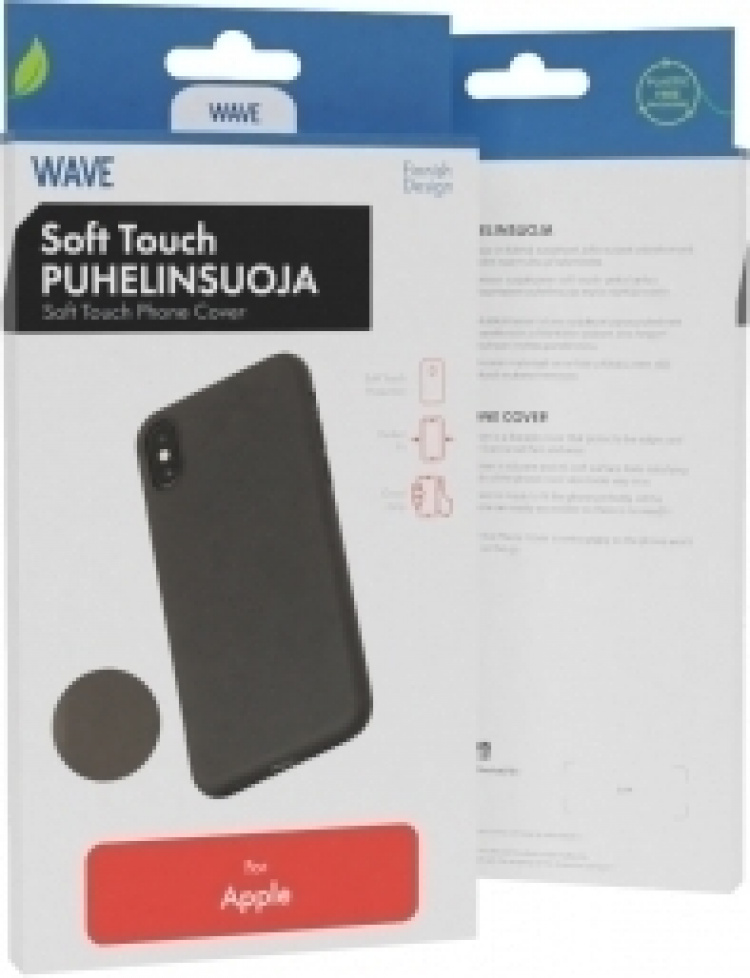 Wave Soft Touch Phone Cover, Apple iPhone 11 Pro Max, sort