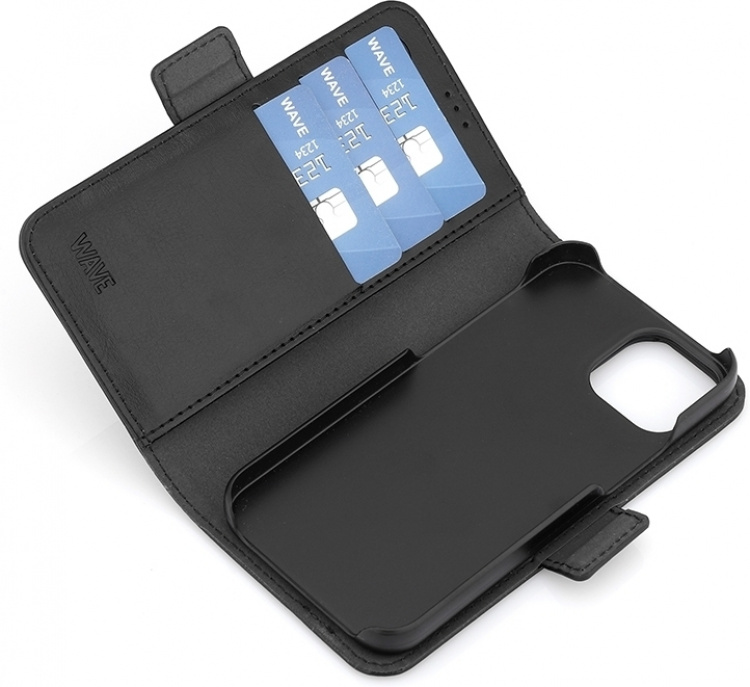 Wave Duo BookCase, iPhone 13 mini, sort