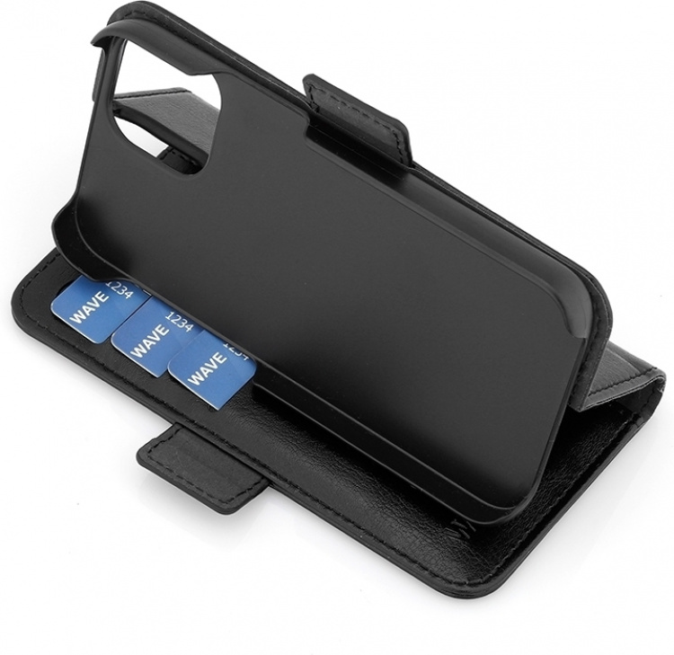 Wave Duo BookCase, iPhone 13 mini, sort