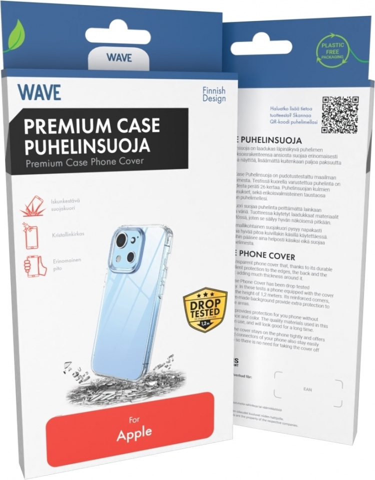 Wave Premium Case, iPhone 14, gennemsigtig