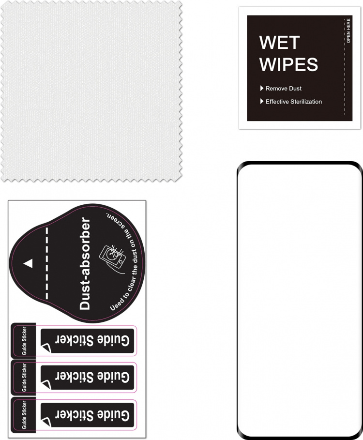 FoneKit Full Cover panserglas, OnePlus 11, sort