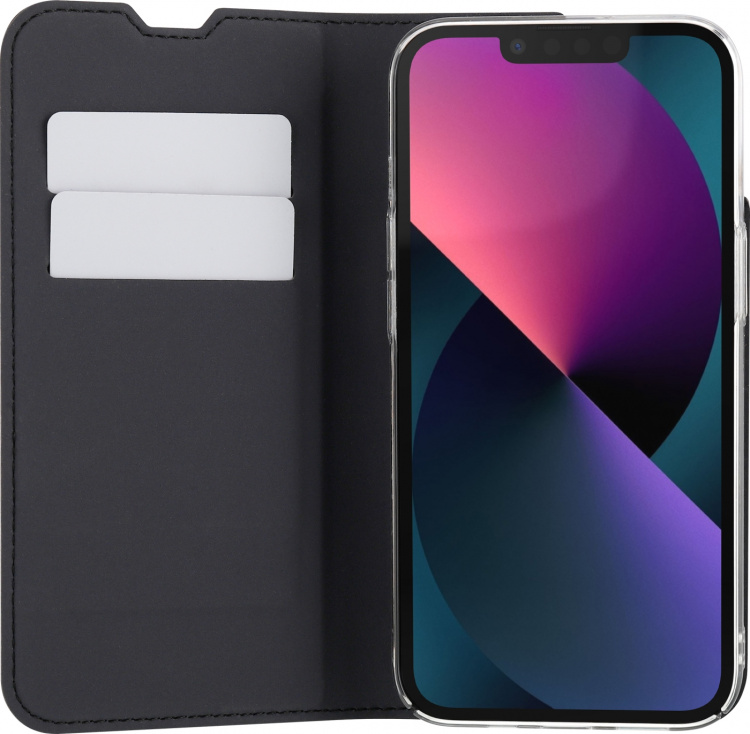 FoneKit BookCase beskyttelsesetui, iPhone 13, sort