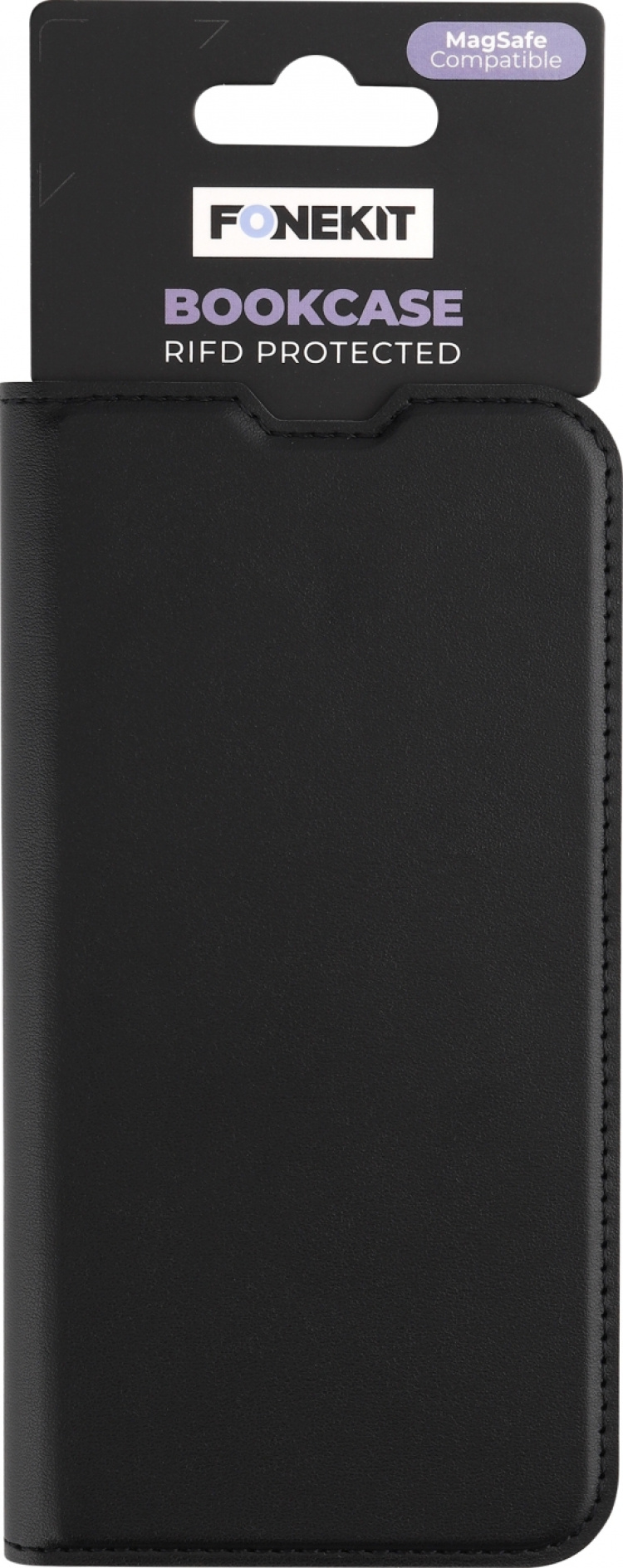 FoneKit BookCase beskyttelsesetui, iPhone 13, sort