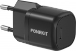 FoneKit Mini 20W AC-oplader, USB-C, sort