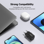FoneKit Mini 20W AC-oplader, USB-C, sort