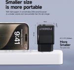 FoneKit Dobbelt 20W-oplader, USB-C + USB-A, sort FoneKit Dobbelt 20W-oplader, USB-C + USB-A, sort