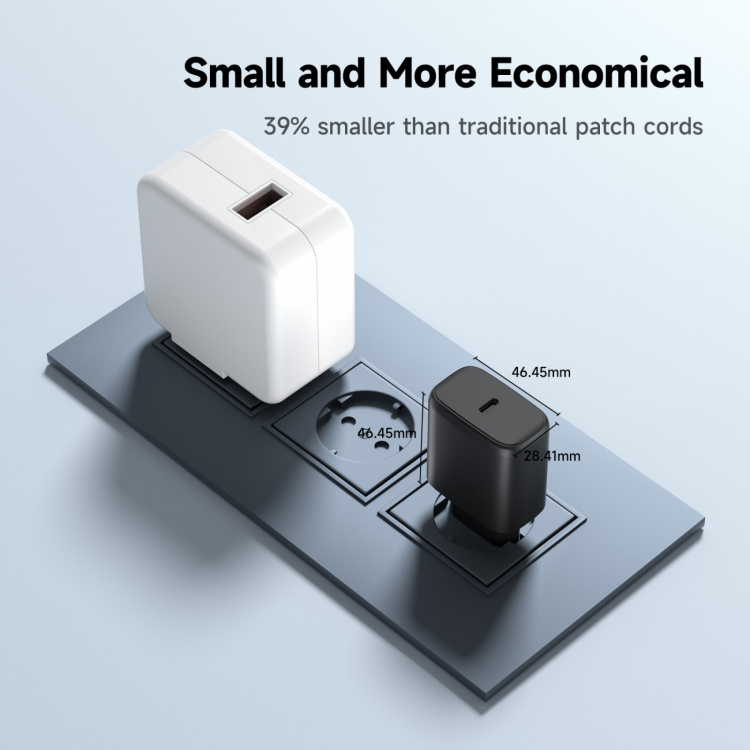 FoneKit GaN PD 65W AC-oplader, USB-C, sort